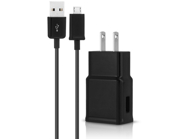 Samsung 2.0A Universal Micro USB Charger w 5ft USB Cable - Black