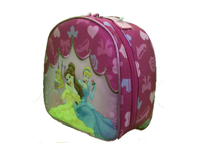 Princess Aurora Belle Cinderella Cloth Insulated Fabric Lunch Box - Pink