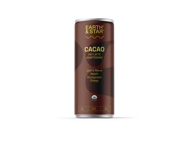 Cacao Chocolate Oat Milk Latte with Adaptogens by Earth & Star 24-Pack