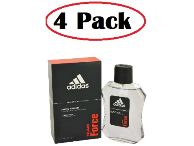 4 Pack of Adidas Team Force by Adidas Eau De Toilette Spray 3.4 oz