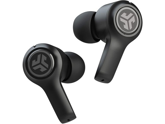 JLab JBuds Air Executive True Wireless In-Ear Headphones Black - Certified Refurbished Brown Box