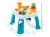 Costway 2 in 1 Learning Table Toddler Activity Center Sit to Stand Play BluePink - Blue (As Picture Shows)
