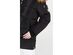 Madden Girl Juniors' Hooded Faux-Fur-Trim Puffer Coat Black Size Large