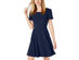 Maison Jules Women's Heart Cutout Fit and Flare Dress Blue Notte Size 0