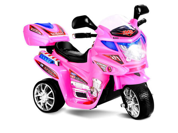 pink 3 wheel motorcycle