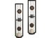 Danya B 2-set Wall Sconces Metal Décor Antique-Style Dark Brown Gold Medallion (Like New, Open Retail Box)