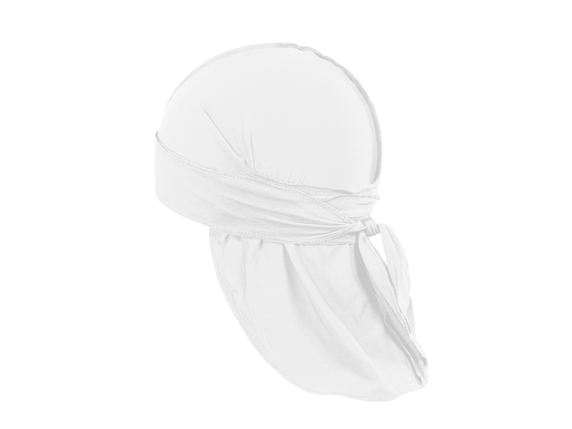 6 Pack Men's Durag Headwrap Waves Headscarf Bandana Doo Rag Long Tail - White