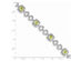 3.95 Carat (ctw) Natural Peridot Bracelet in Sterling Silver with Diamonds