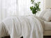 Vintage Cotton Waffle Blanket (King/White)