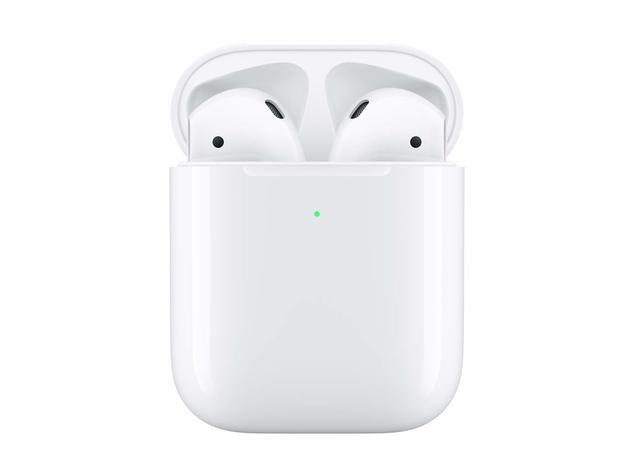 Apple AirPods 2 Wireless Bluetooth In-Ear Headphones with Wired Charging Case (Latest Model) (Certified Refurbished)