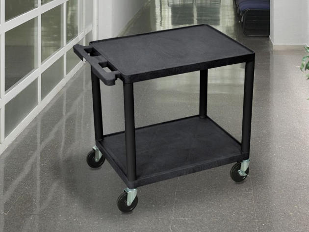 Offex Multipurpose 26"H A/V Cart with 2 Shelves