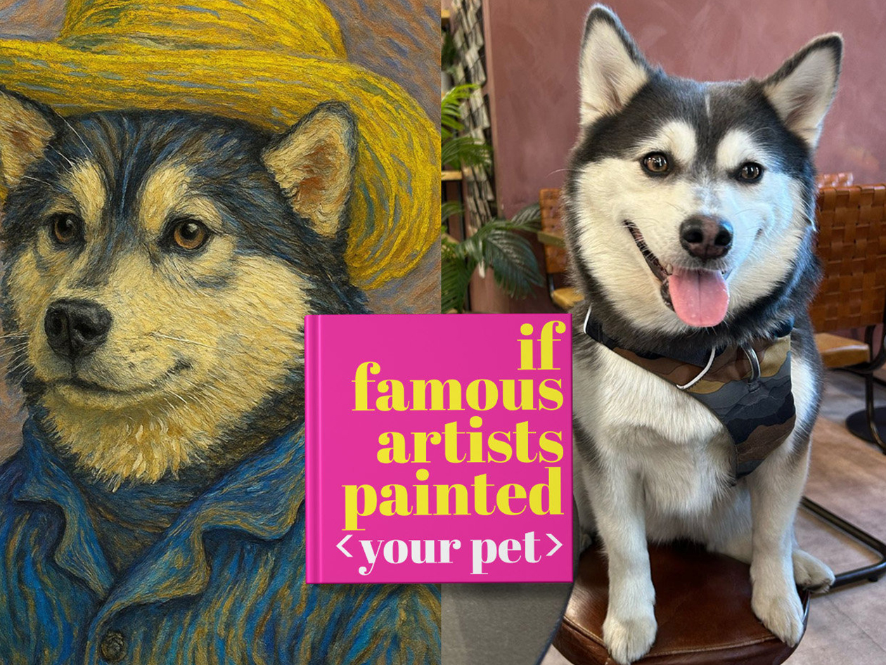 If Famous Artists Painted Your Pet - Personalized Book Hardcover (Redemption Voucher)