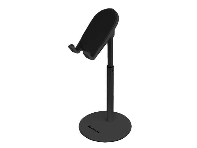 Multi-Angle Extendable Desk Cell Phone Holder & iPad Stand Ink Black