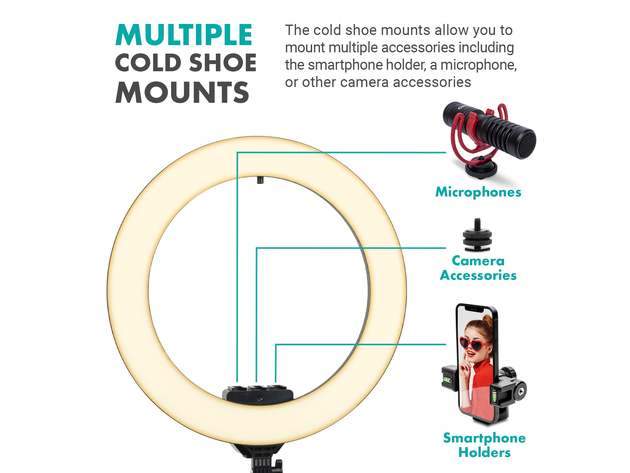 18-inch Ring Light with Phone Mount and Stand