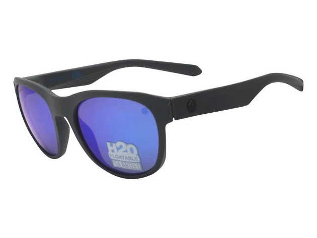 Dragon Alliance DR Subflect H2O Sunglasses Matte Grey Frame with Blue Ion Lens - Grey