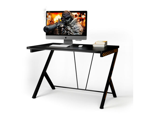 Costway Gaming Desk Computer Desk PC Laptop Table Workstation Home Office Ergonomic New - Black