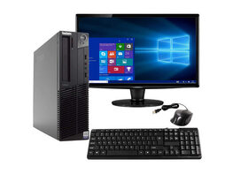 Lenovo ThinkCentre M82 Desktop PC, 3.20 GHz Intel i5 Quad Core Gen 3, 8GB DDR3 RAM, 1TB SATA Hard Drive, Windows 10 Home 64 bit, BRAND NEW 24” Screen (Renewed)