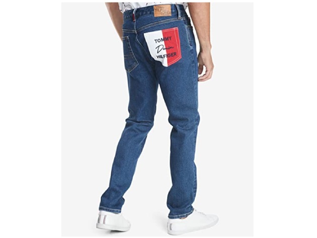 Tommy Hilfiger Men's THD Slim Tapered Fit Jeans Blue Size 36WX34L