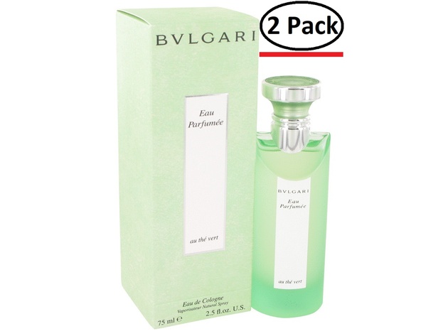 BVLGARI EAU PaRFUMEE (Green Tea) by Bvlgari Cologne Spray (Unisex) 2.5 oz for Men (Package of 2)