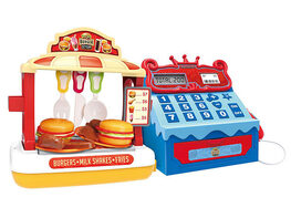 39-Piece Burger Shop Playset with Cash Register