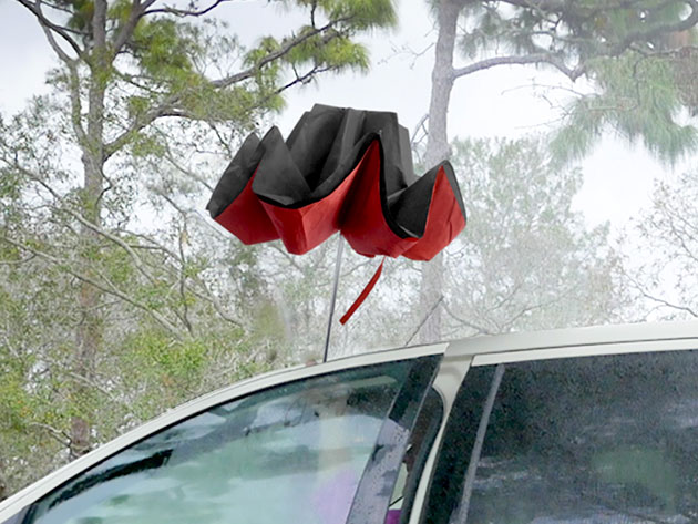 Better Brella Compact Reverse Closing Umbrella (Red)