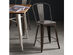 Costway Set of 4 Tolix Style Metal Dining Chairs w/ Wood Seat Kitchen Gun