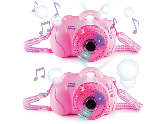 Musical Bubble Camera with Lights (2-Pack)