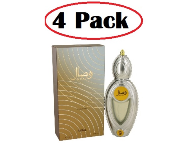 4 Pack of Ajmal Wisal by Ajmal Eau De Parfum Spray 1.7 oz