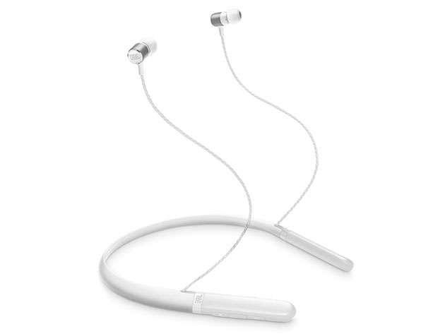 JBL Live 200BT Bluetooth In-Ear Neckband Headphones (White)