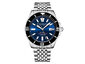 Radiance Swiss Automatic 43mm Dive Watch - Black Dial With Blue Bezel