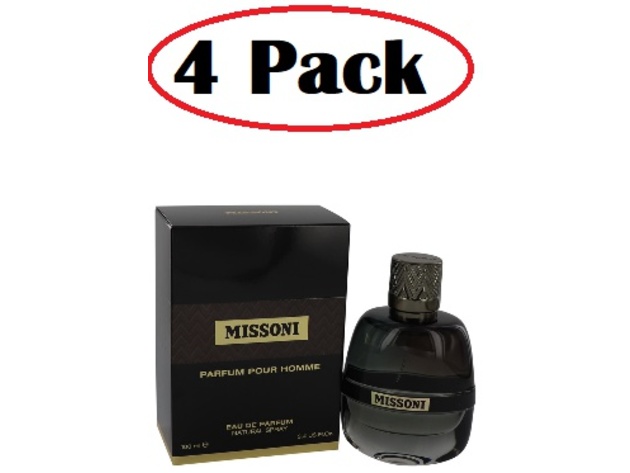 4 Pack of Missoni by Missoni Eau De Parfum Spray 3.4 oz