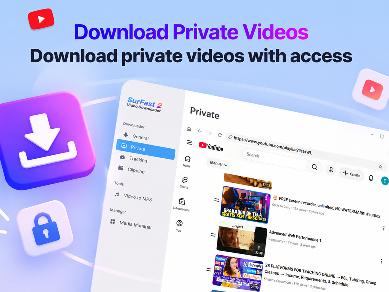 SurFast Video Downloader: Lifetime Subscription (2-Mac)
