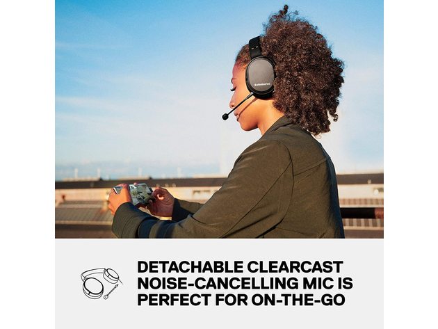 SteelSeries Arctis 1 Wireless Gaming Headset for PS5, PS4, PC, Switch, Android USB-C Wireless Detachable ClearCast Microphone Black - Certified Refurbished Brown Box