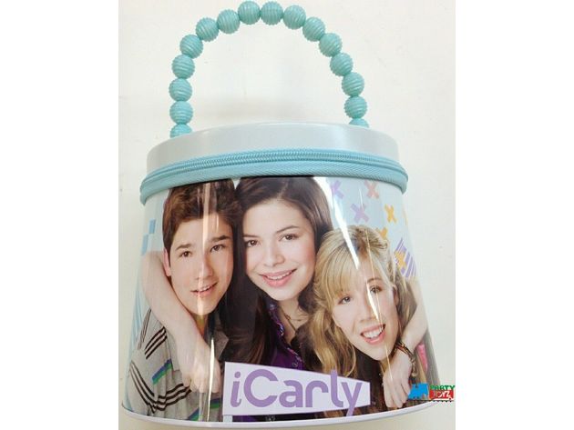 iCarly Round Carry All Tin with Zipper - Blue