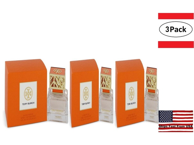 3 Pack Tory Burch by Tory Burch Eau De Parfum Spray 1 oz for Women