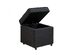 Harrison Storage Cube Ottoman Black