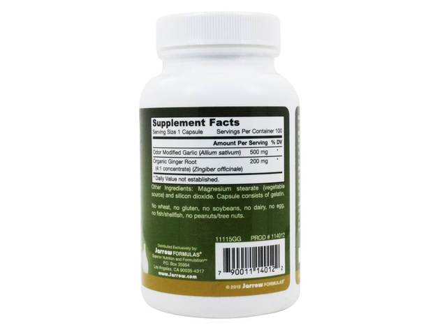 Jarrow Formulas - Garlic & Ginger - 100 Capsules