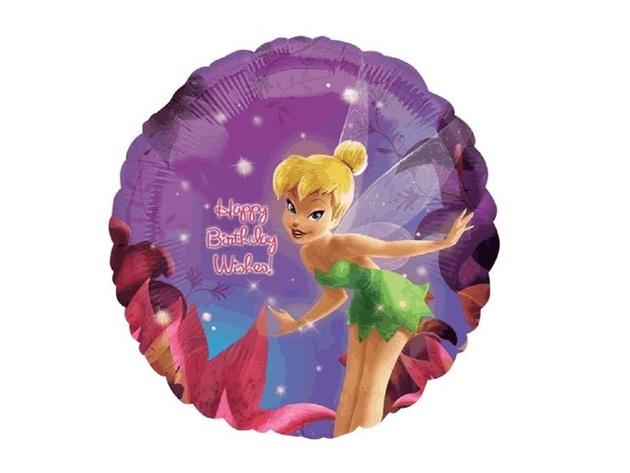 Disneys Tinker Bell 18 Inch Happy Birthday Wishes Mylar Balloon - Each