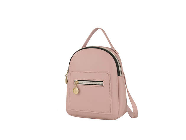 Leather Backpack Purse Pink | Joyus