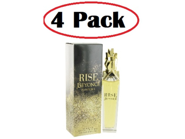4 Pack of Beyonce Rise by Beyonce Eau De Parfum Spray 3.4 oz