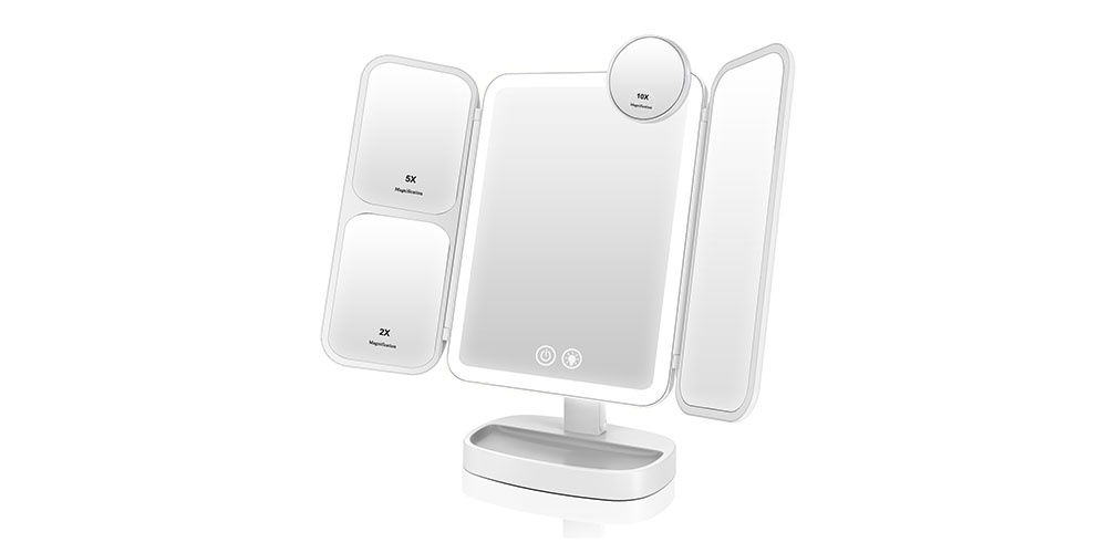  Easehold Rechargeable & Portable Lighted Makeup Mirror