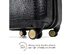 Snakeskin 3 Piece Expandable Luggage Set Black