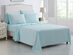 Kathy Ireland 6-Piece Brushed Microfiber Sheet Set (Light Blue/Full)