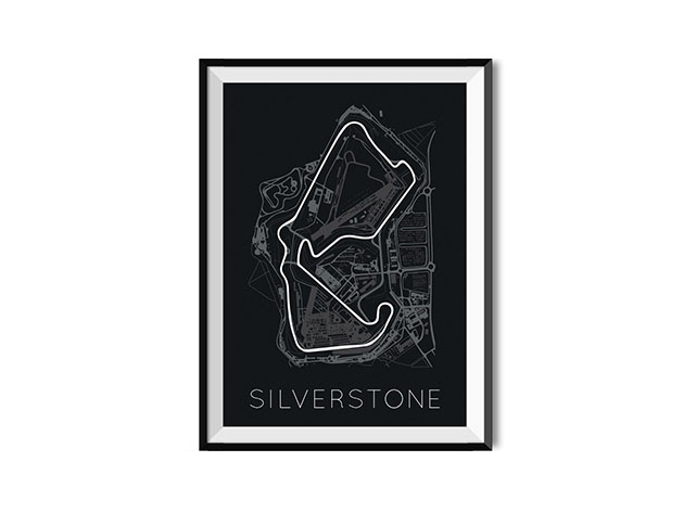 The Blueprint of Velocity Silverstone Circuit Poster (18"x 24")