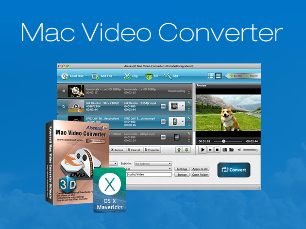 Rip & Convert Your Favorite Movies w/Mac Video Converter Ultimate