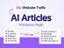 AI Articles WordPress Plugin: Lifetime License