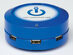 ChargeHub X3: 3-Port USB SuperCharger (Blue)