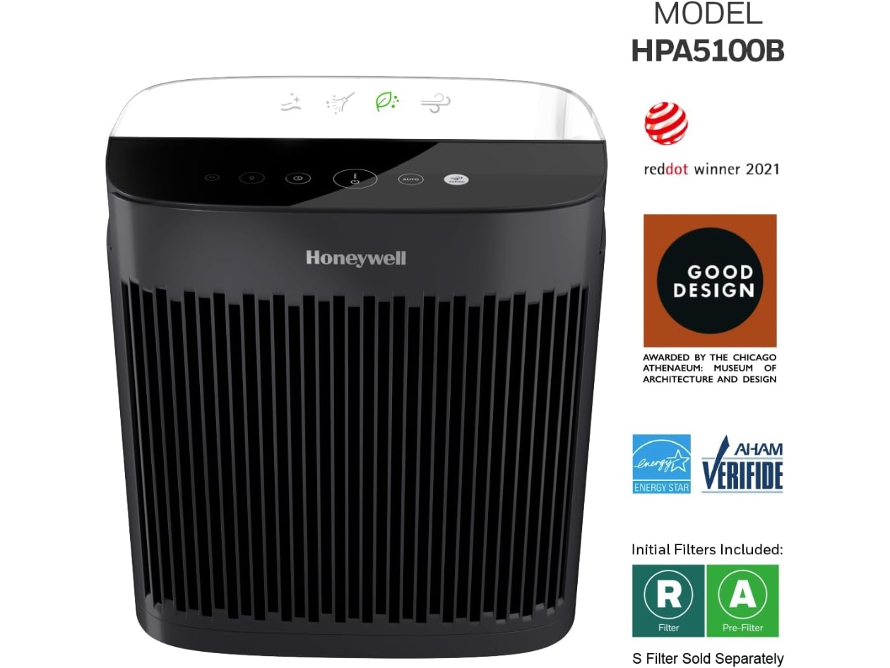 Honeywell InSight HEPA Air Purifier with Air Quality Indicator for Medium-Large Rooms - 190 sq. ft. (New - Open Box)