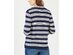 Charter Club Women's Striped Cotton Sweater Blazer Navy Size Medium