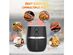 LITIFO Air Fryer, 4.5 QT Air Fryers Oven Oilless Cooker with Rotary Button Home Kitchen 1400-watt Temperature Control, Detachable Nonstick Basket, Auto-off Function with Recipes, Matte Black
